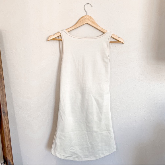 Nursing & Babywear Scoop Neck Tank Top in Cream - Picture 3 of 10